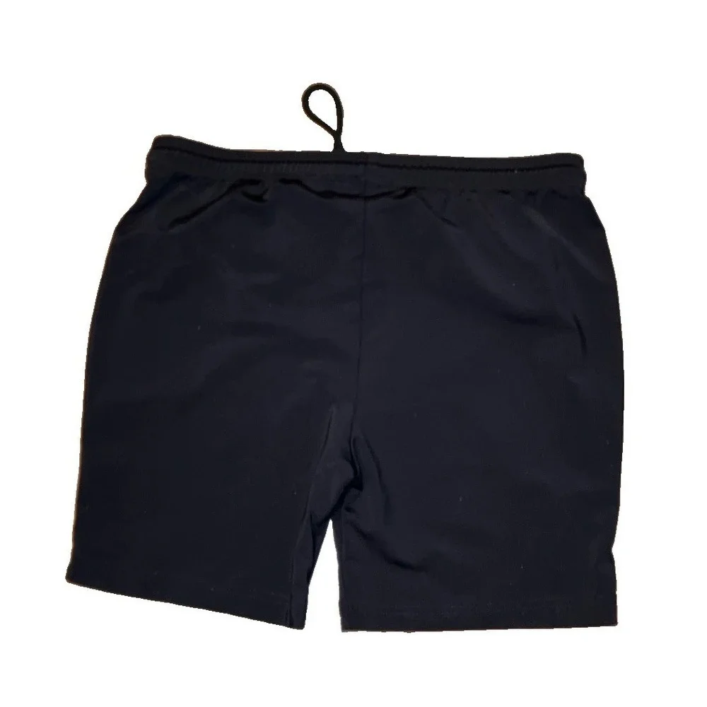VTG 90s Polo Sport Ralph Lauren Shorts USA Knit Navy Blue Spell Out Logo XL